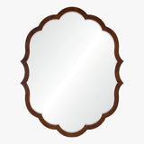 Bunny Williams Wall Mirror - Ogee Burl and Silver Leaf at Fig Linens and Home 1