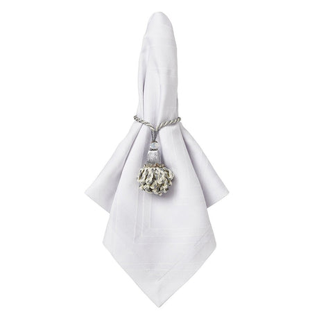 Brussels Patterned White Napkin Lifestyle | Mode Living at Fig Linens and Home