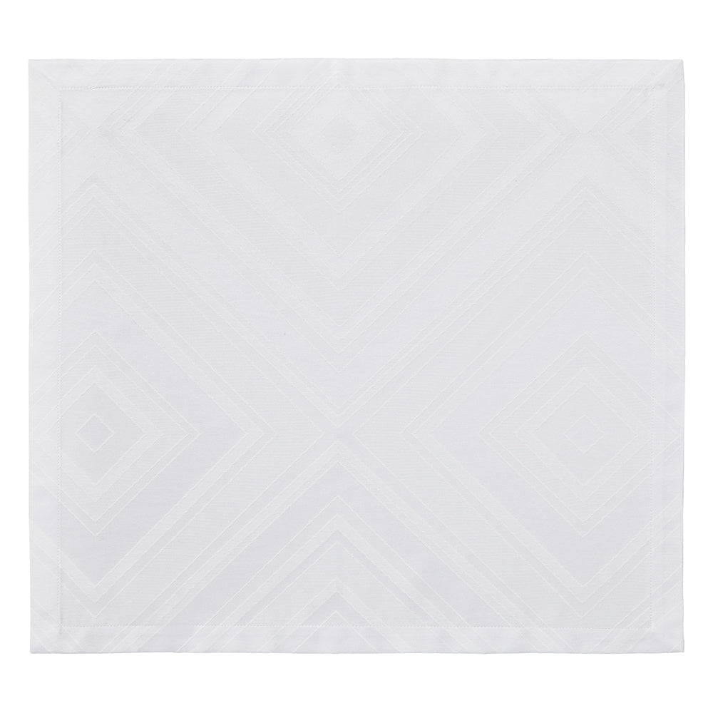 Brussels Patterned White Napkin Detail 4 | Mode Living at Fig Linens and Home