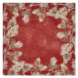 Cambridge Burnt Orange Napkin Detail 5 | Mode Living at Fig Linens and Home