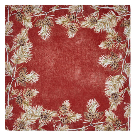 Cambridge Burnt Orange Napkin Detail 5 | Mode Living at Fig Linens and Home