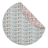 Coquette Purple & Blue Placemat Detail 3 | Mode Living at Fig Linens and Home