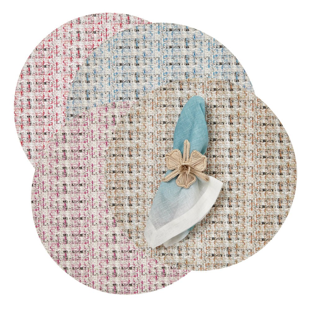 Coquette Purple & Blue Placemat Lifestyle | Mode Living at Fig Linens and Home