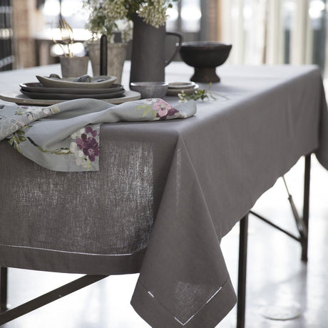 Lima Charcoal Tablecloth Lifestyle | Mode Living at Fig Linens and Home