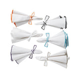 Napa White & Olive Napkin Lifestyle | Mode Living at Fig Linens and Home