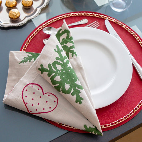 Noelle Beige Napkin Lifestyle | Mode Living at Fig Linens and Home