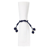 Porto Navy Napkin Ring Detail 4 | Mode Living at Fig Linens and Home