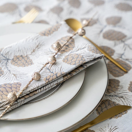 Verbier Bronze Napkin Lifestyle | Mode Living at Fig Linens and Home