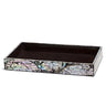 LaDorada Mother of Pearl Bath Tray - at FIG LINENS AND HOME - 1