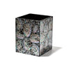 LaDorada Mother of Pearl Wastebin - at FIG LINENS AND HOME - 1