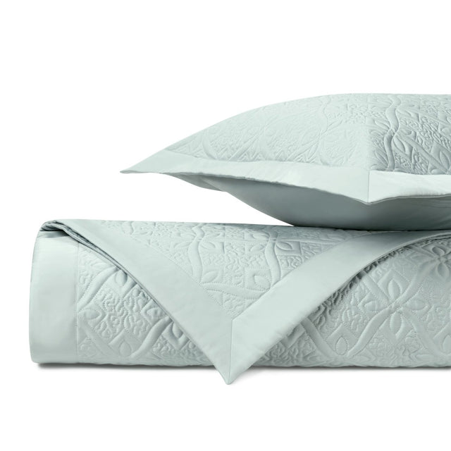 MYSTIQUE Quilted Coverlet in Eucalipto by Home Treasures at Fig Linens and Home