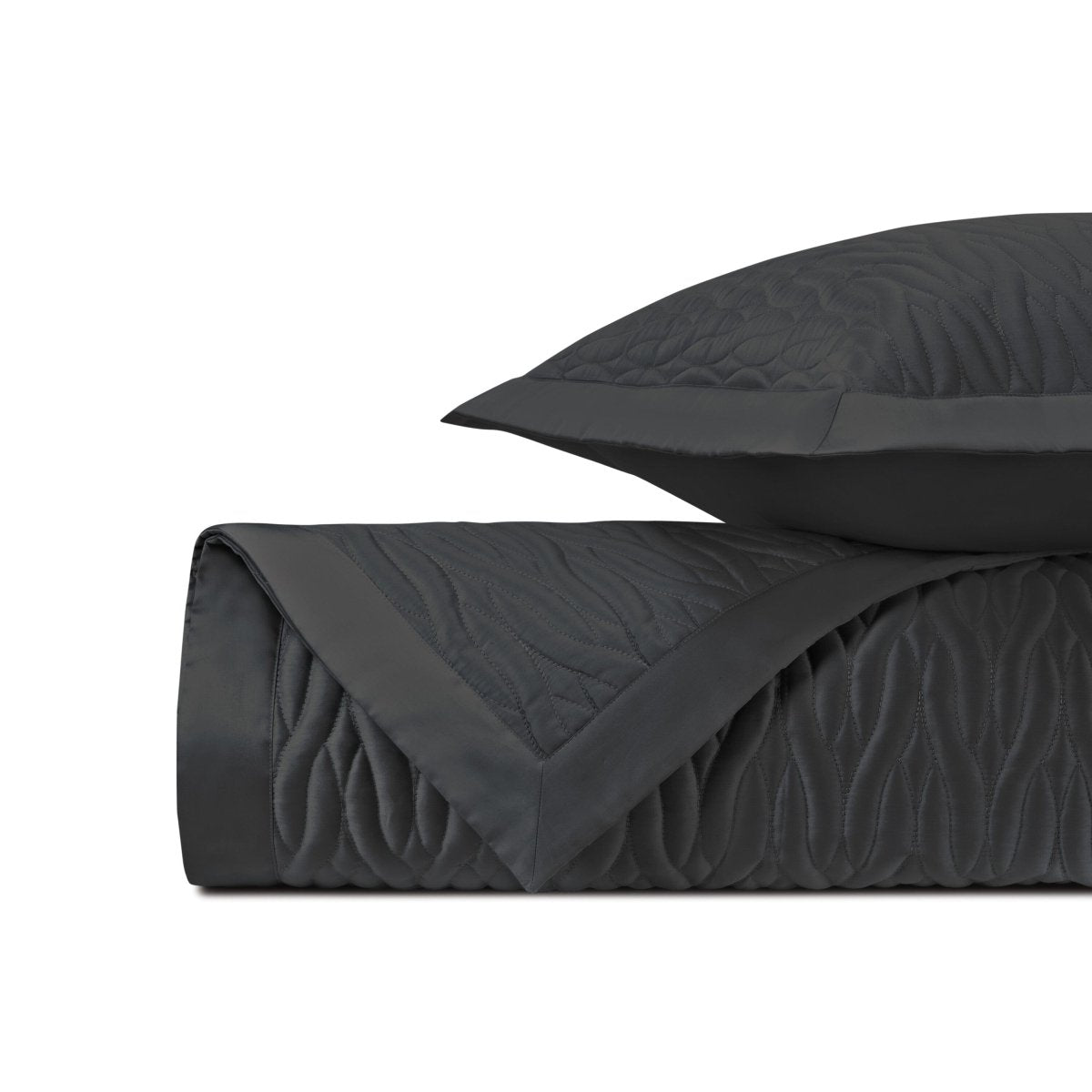 Napa Quilted Black Home Treasures Coverlets - Main Image