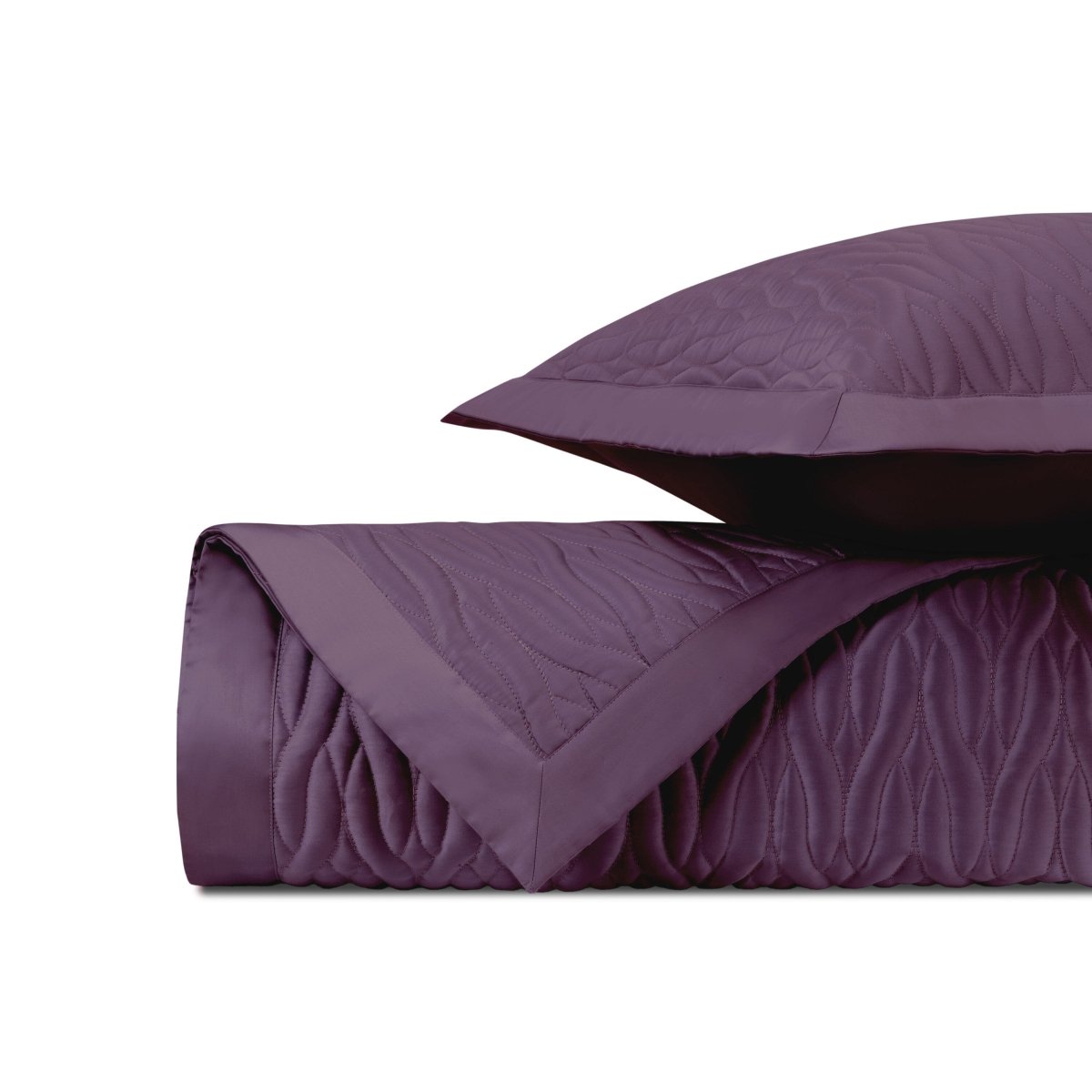 NAPA Quilted Coverlet in Purple by Home Treasures at Fig Linens and Home
