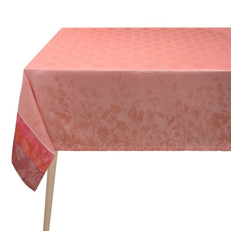 Instant Bucolique Pink Tablecloths by Le Jacquard Français