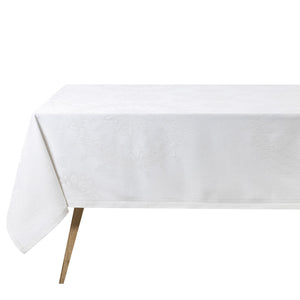 lumière d'étoiles diamant white tablecloth | Le Jacquard Francais holiday tablecloth
