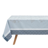 Manor Lane Blue Tablecloth by Le Jacquard Français