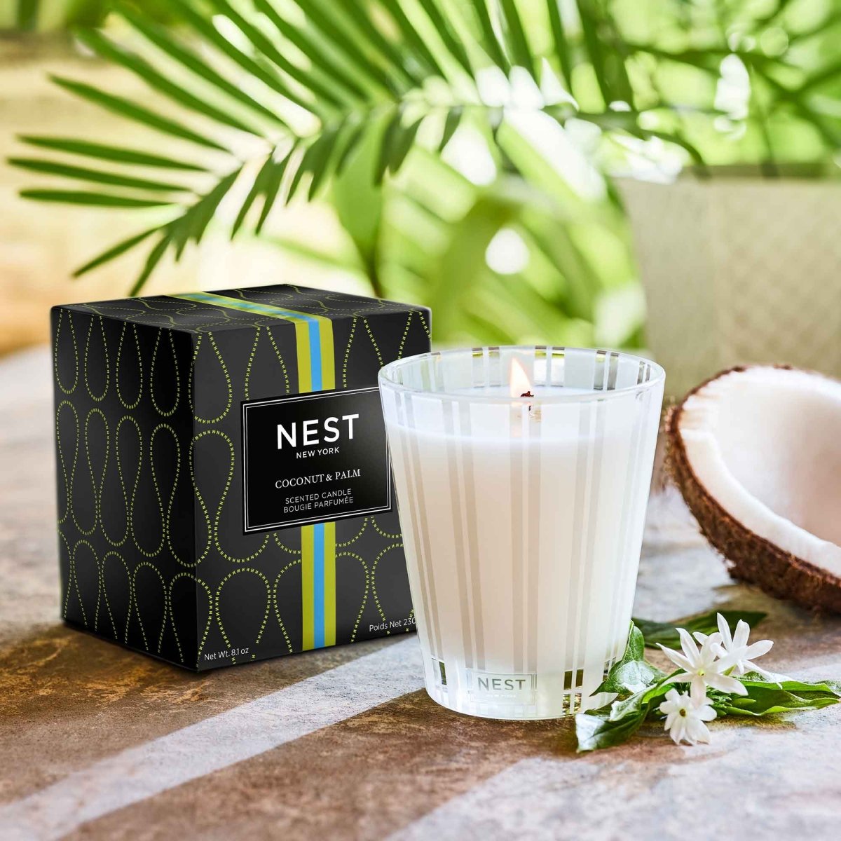 Coconut & Palm Classic Candle by Nest Classic Candle 8.1 oz Coconut and Palm at FIG LINENS AND HOME 2