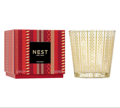 Holiday 3 - Wick Candle by Nest 3 - Wick Candle 21.2 oz Holiday Candle at FIG LINENS AND HOME 1