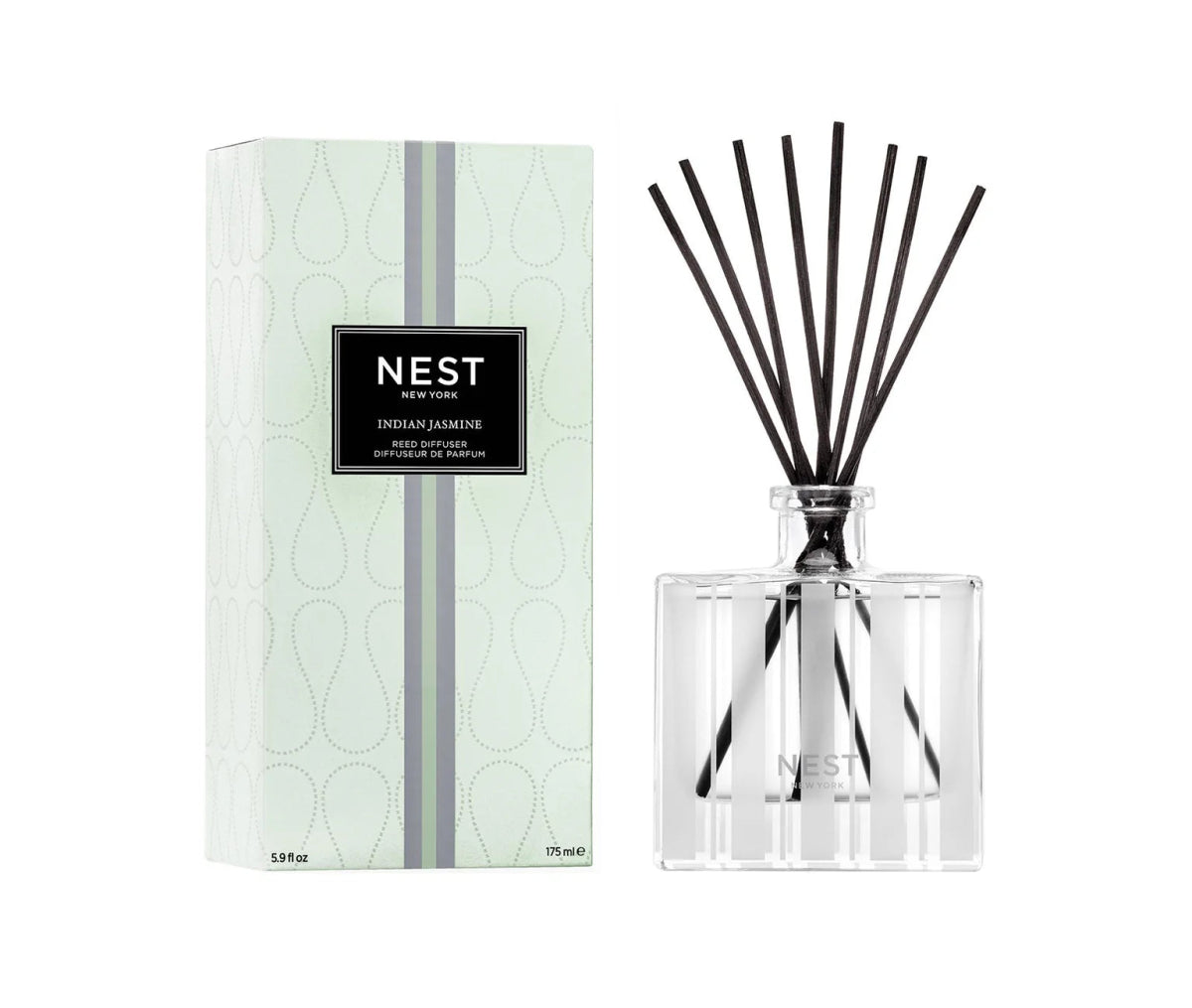 Indian Jasmine Reed Diffuser by Nest Reed Diffuser 5.9 fl.oz/175 ml Indian Jasmine at FIG LINENS AND HOME 1
