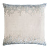 Fig Linens - Seaglass Ferns Velvet Appliqué Square Pillow by Kevin O'Brien Studio