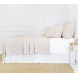 Fig Linens - Ojai Blush Coverlet and Shams - Pom Pom at Home