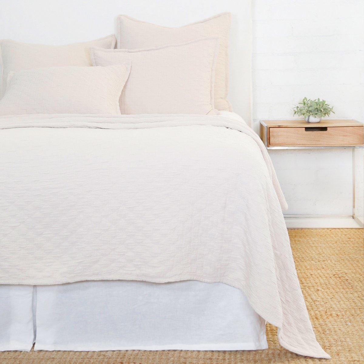 Ojai Blush Coverlet & Shams by Pom Pom at Home | Fig Linens