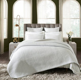 Charlton Cotton Jersey Channel Quilt by Orchids Lux Home - King White