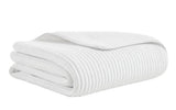Charlton Cotton Jersey Channel Quilt by Orchids Lux Home - King White