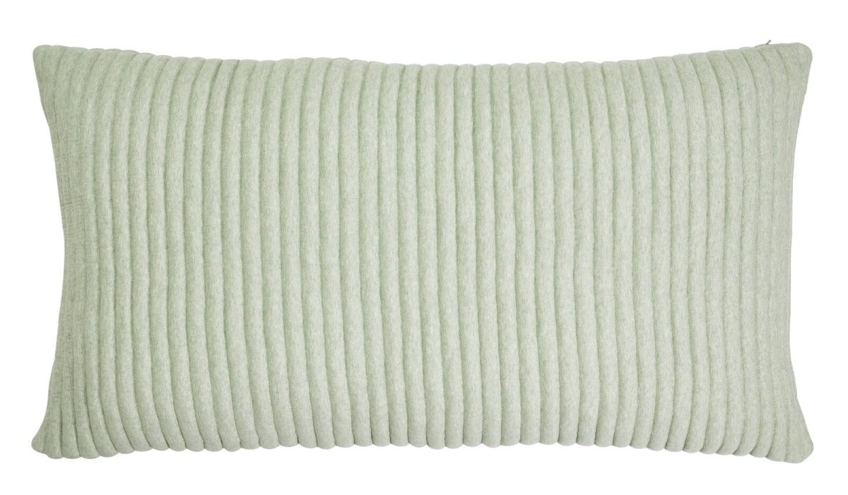 Charlton Cotton Jersey Channel Quilt Shams by Orchids Lux Home - Green King Sham