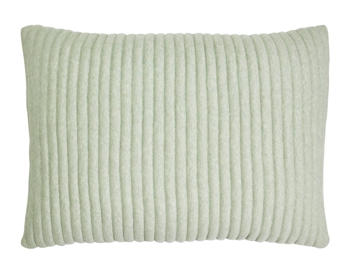 Charlton Cotton Jersey Channel Quilt Shams by Orchids Lux Home - Green Standard Sham