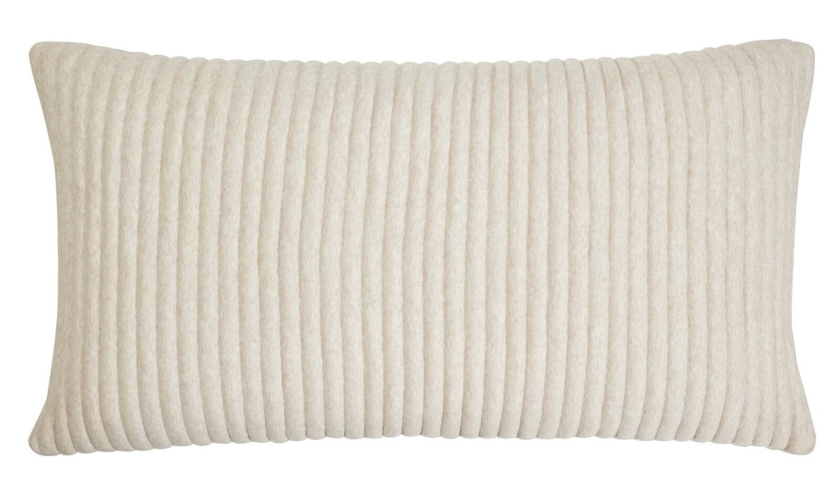 Charlton Cotton Jersey Channel Quilt Shams by Orchids Lux Home - Oatmeal King Sham