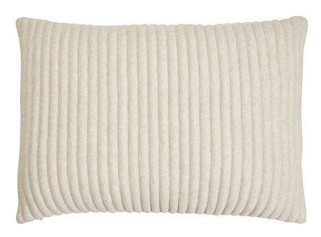 Charlton Cotton Jersey Channel Quilt Shams by Orchids Lux Home - Oatmeal Standard Sham