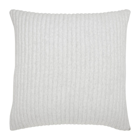 Charlton Cotton Jersey Channel Quilt Shams by Orchids Lux Home - Off-White Euro Sham