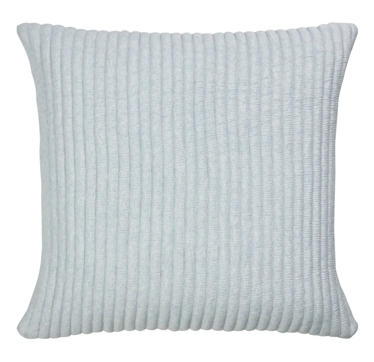 Charlton Cotton Jersey Channel Quilt Shams by Orchids Lux Home - Sky Euro Sham