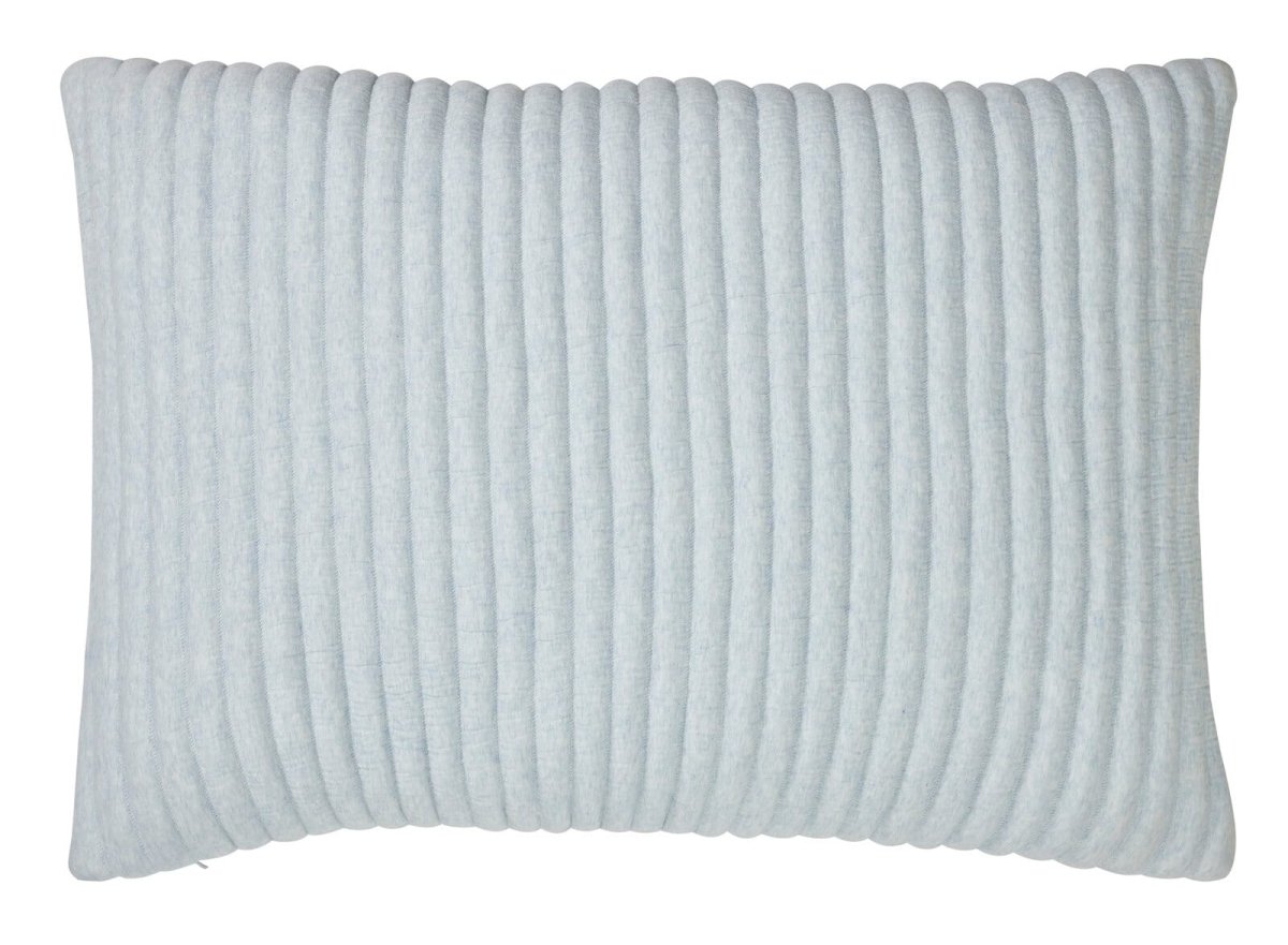 Charlton Cotton Jersey Channel Quilt Shams by Orchids Lux Home - Sky Standard Sham