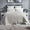 Orchids Lux Chloe European Linen Diamond Coverlet - King - Beige - 1