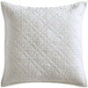 Chloe European Linen Diamond Coverlet Sham by Orchids Lux Home - Beige Euro Sham