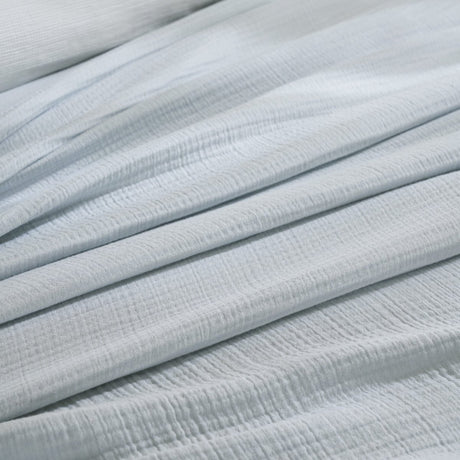 Dream Organic Cotton Bed Blanket by Orchids Lux Home - Blue at Fig Linens and Home 4