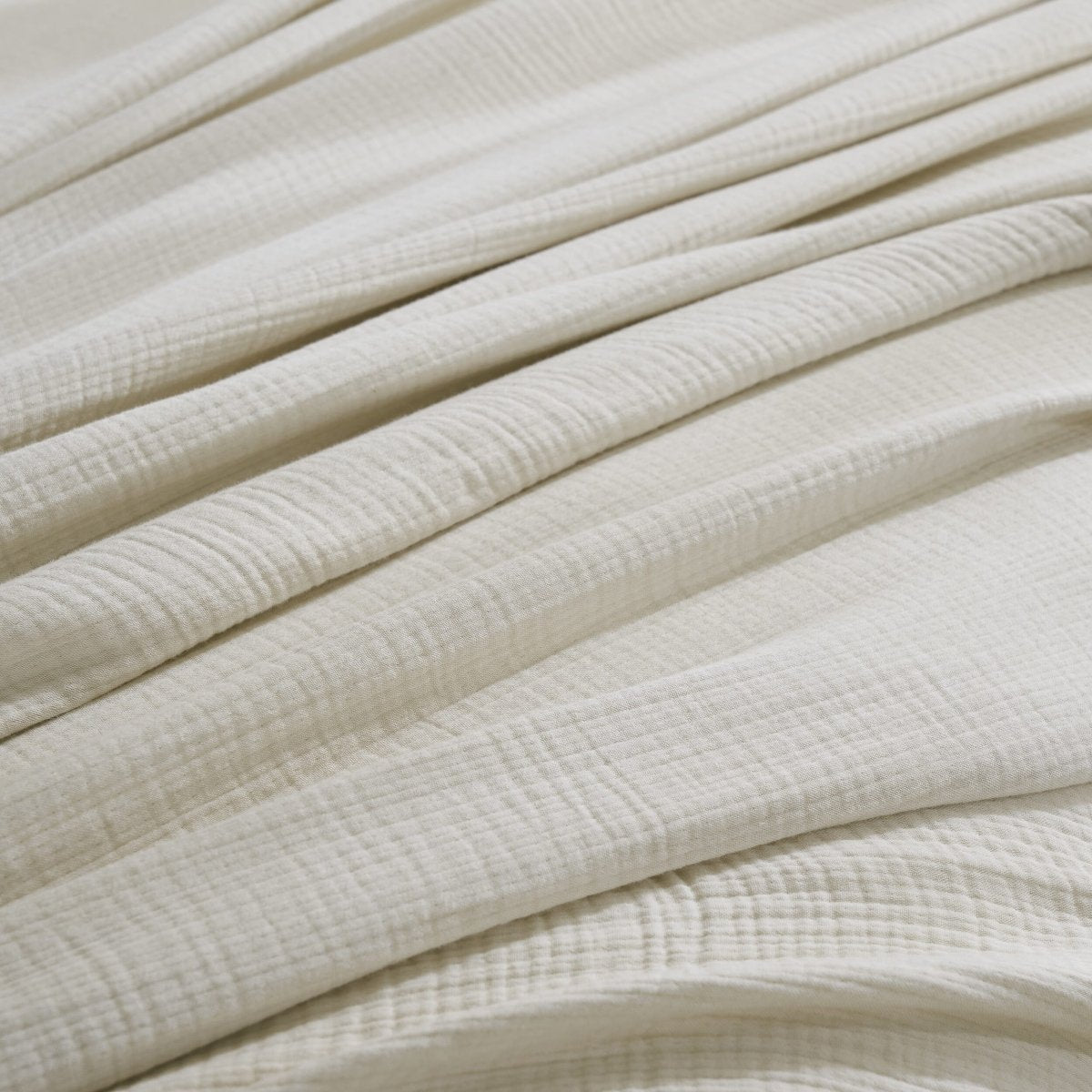 Dream Organic Cotton Bed Blanket by Orchids Lux Home - Sand at Fig Linens and Home 8