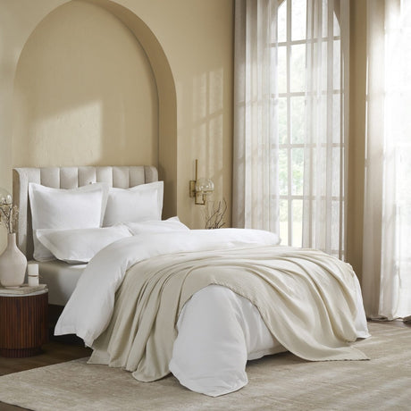 Dream Organic Cotton Bed Blanket by Orchids Lux Home - Sand at Fig Linens and Home 2