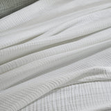 Dream Organic Cotton Bed Blanket by Orchids Lux Home - White at Fig Linens and Home 6