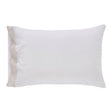 Kyoto European Linen Pillowcase Set Beige | Orchids Lux at Fig Linens and Home