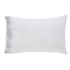 Kyoto European Linen Sheet Set by Orchids Lux Home White/ Mist Pillowcase