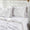Kyoto European Linen Sheet Set by Orchids Lux Home White/ Mist Sheet Set