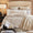 Orchids Lux Laela Channel Stitch Cotton Coverlet - King - Taupe - 1
