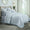 Laysan Channel Quilted Cotton Coverlet by Orchids Lux Home in Sky - Lifestyle 1 - Queen