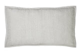 Lucy Pick Stitch Silk Coverlet Sham by Orchids Lux Home at Fig Linens and Home - Mist King