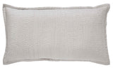 Lucy Pick Stitch Silk Coverlet Sham by Orchids Lux Home at Fig Linens and Home - Oyster King