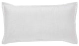 Lucy Pick Stitch Silk Coverlet Sham by Orchids Lux Home at Fig Linens and Home - Pearl 1