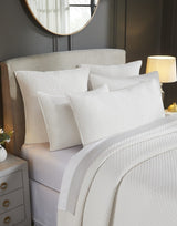 Merida Lyocell Diamond Quilted Coverlet by Orchids Lux Home - Queen Beige 3